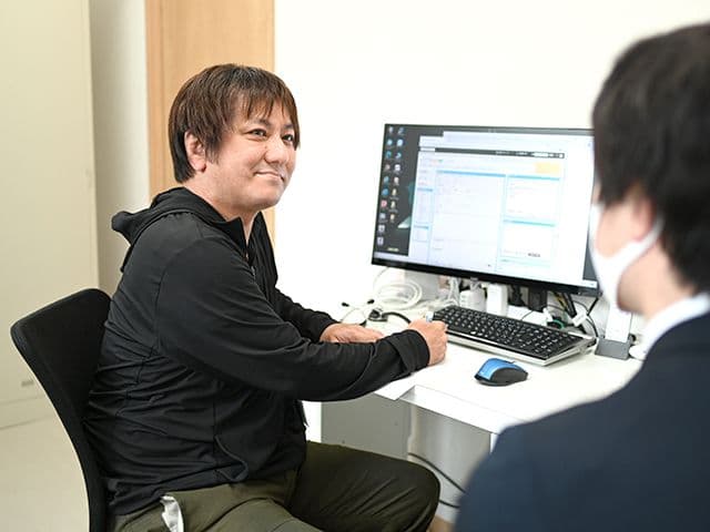 診療方針や療養のご相談をうかがっている様子